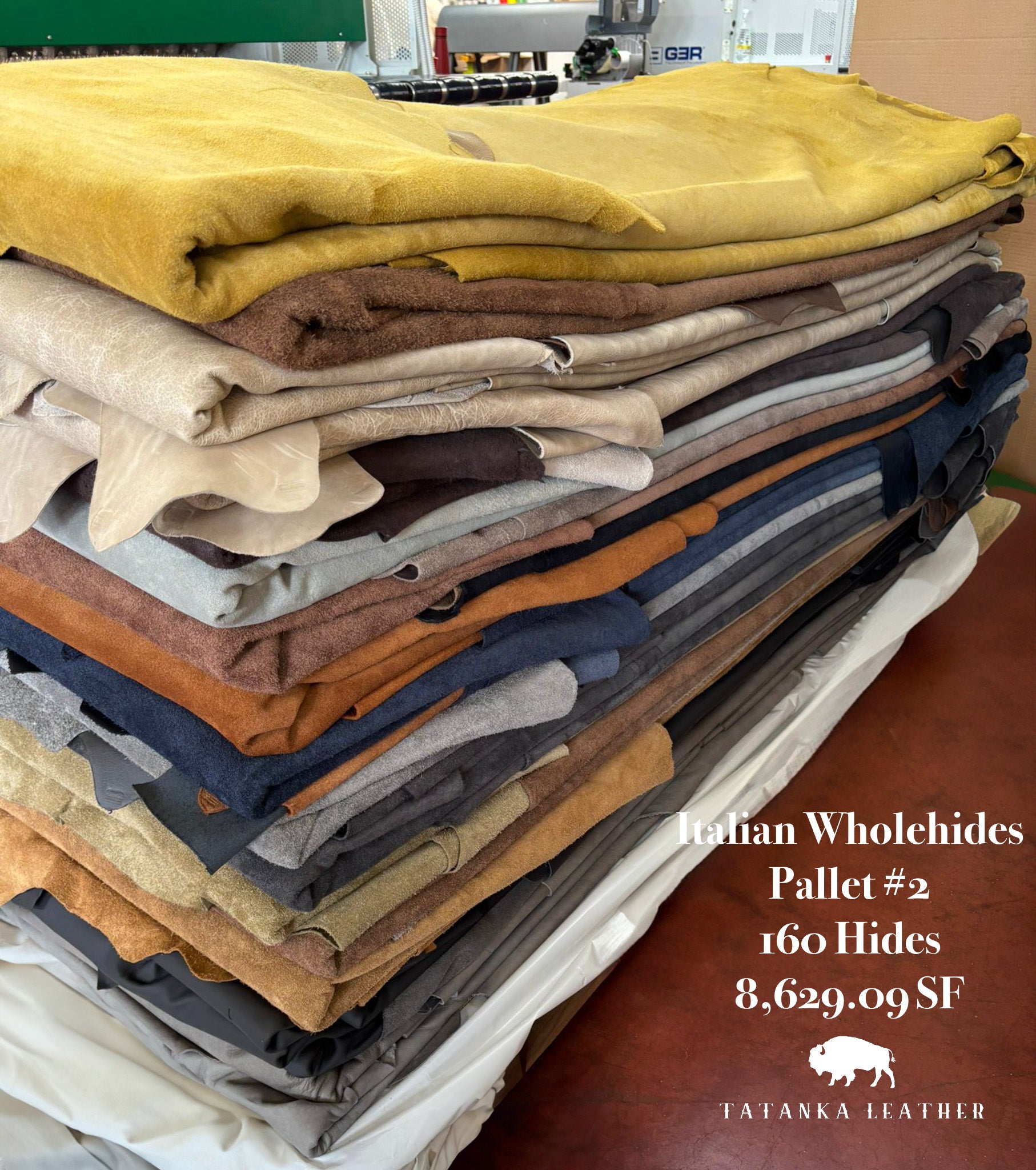 Italian Upholstery Wholehides Assorted by the Pallet