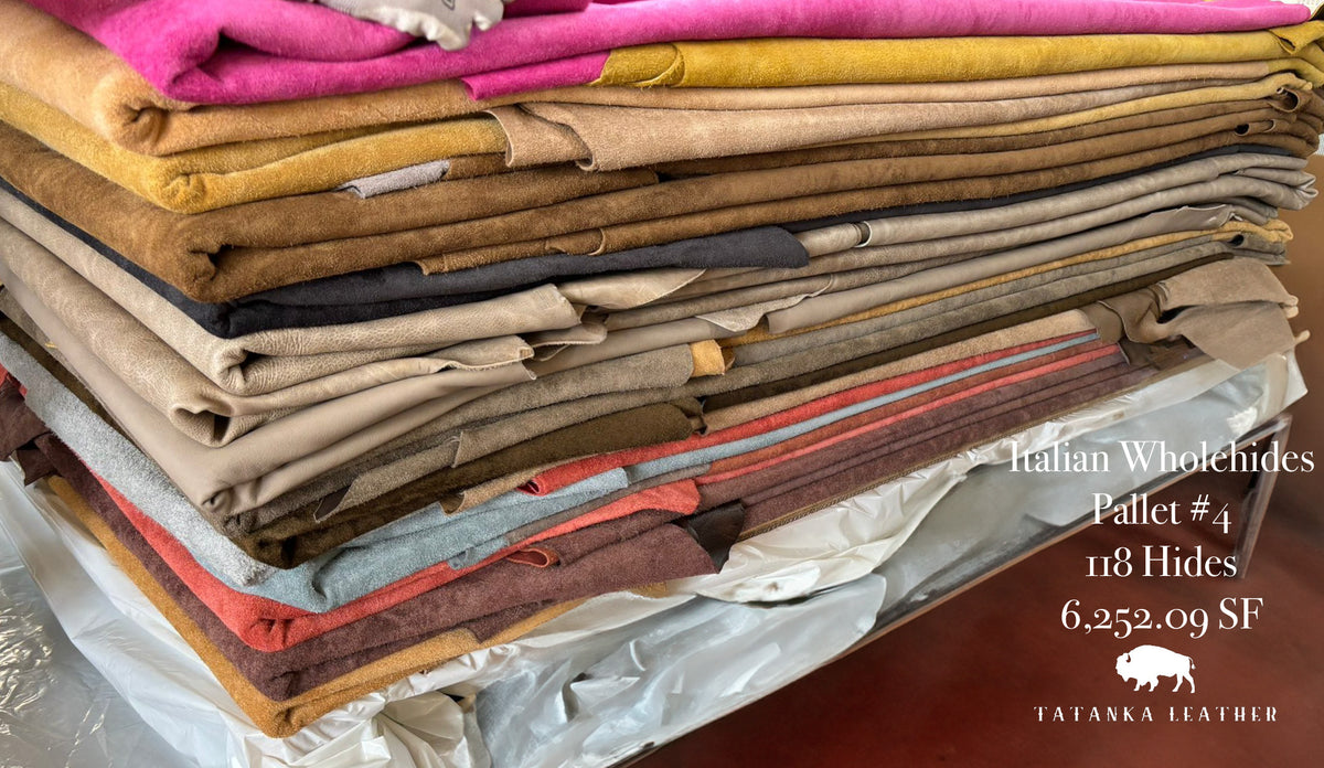 Italian Upholstery Wholehides Assorted by the Pallet