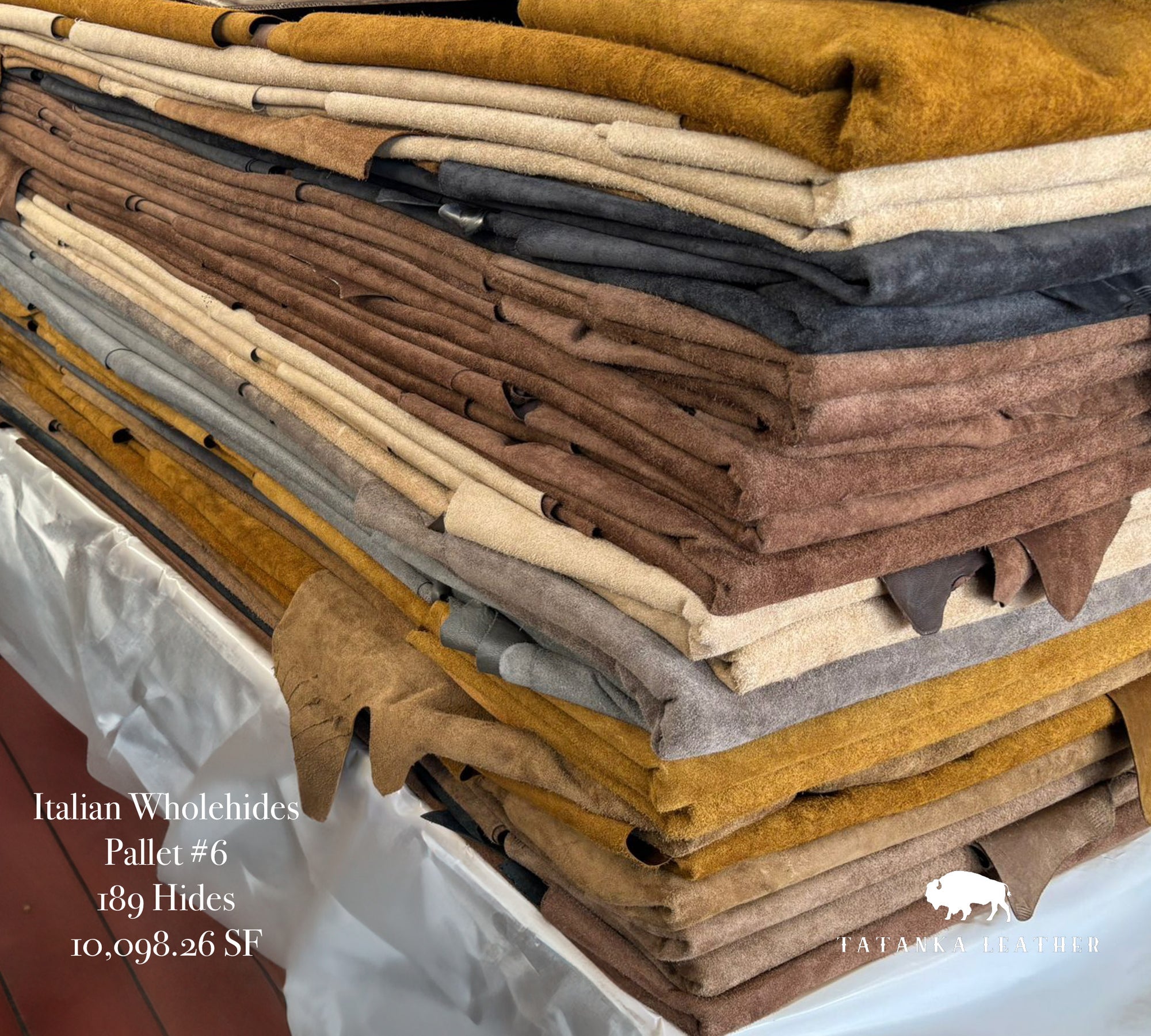 Italian Upholstery Wholehides Assorted by the Pallet