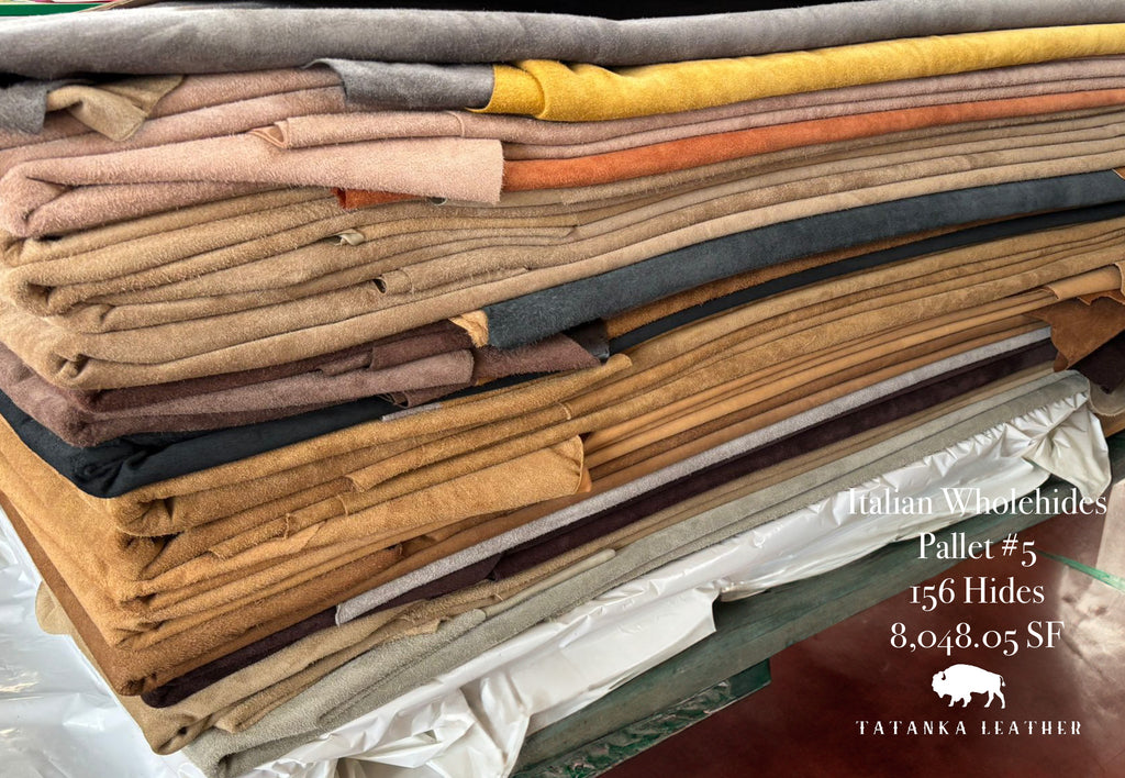 Italian Upholstery Wholehides Assorted by the Pallet