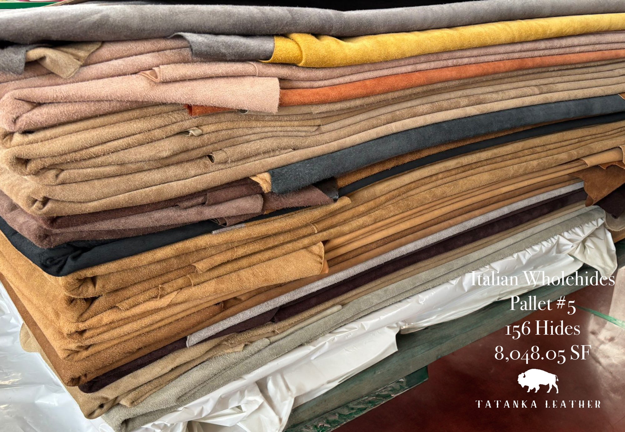 Italian Upholstery Wholehides Assorted by the Pallet